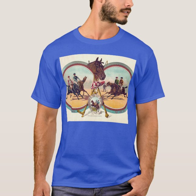 Horse Race Starting Gate family T Shirt (Framsida)