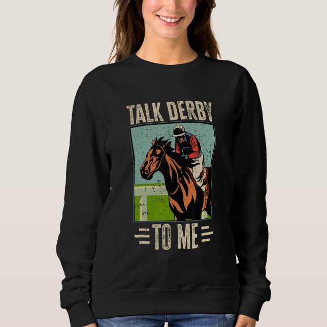 Horse Racing Gambling - Talk Derby to me!_2 T Shirt (Framsida)