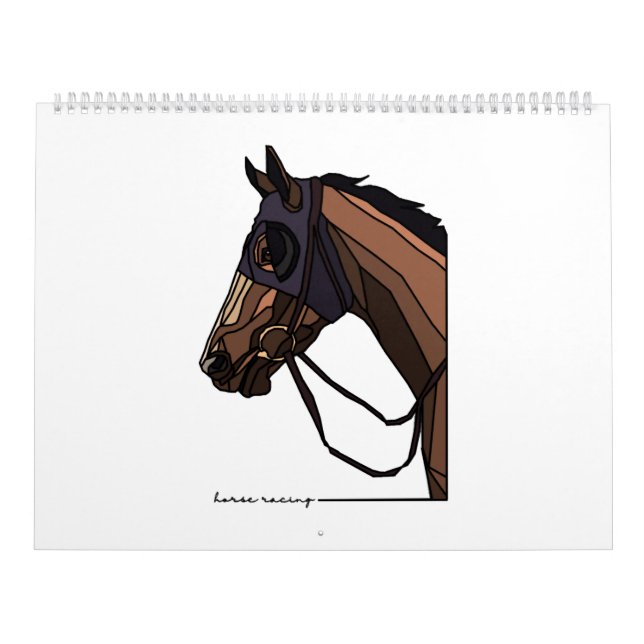 horse racing horses race horses kalender (Omslag)