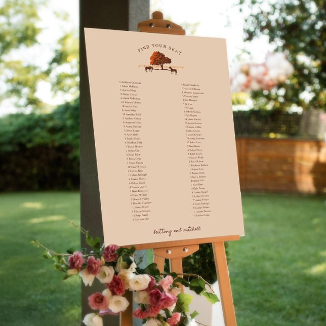 Horse Rail Fence Oak Horses Poster (Skapare uppladdad)