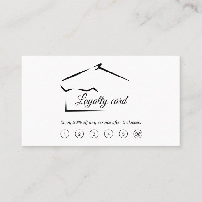 Horse Ranch | Horse Farm Lojalitetskort (Framsida)