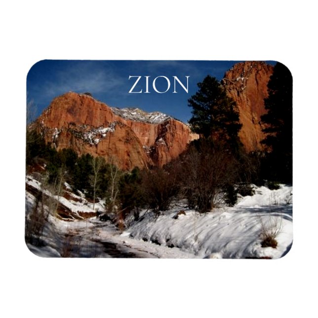 Horse Ranch Mountain, Zion National Park Magnet (Horisontell)