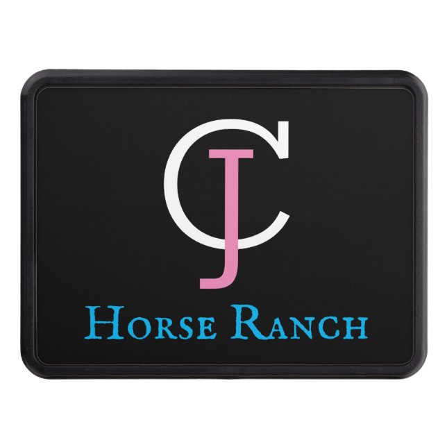 Horse Ranch Trailer Hitch Cover Dragkroksskydd (Framsidan)