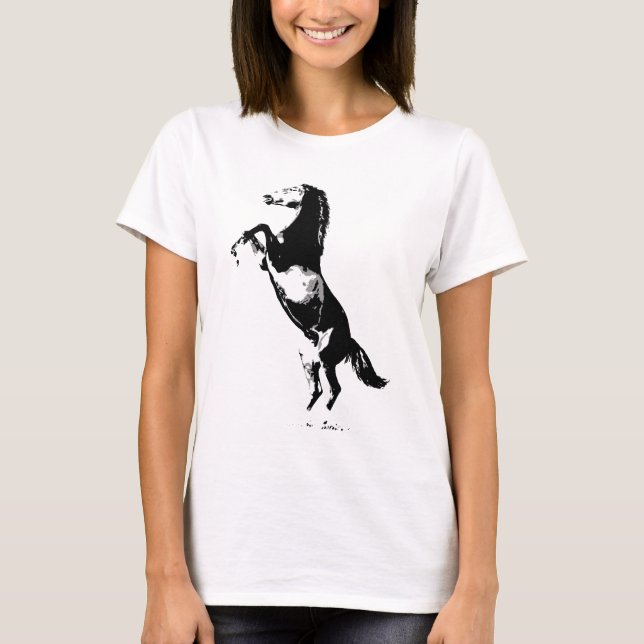 Horse Rearing Tee Shirt (Framsida)