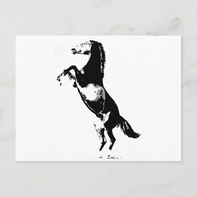 Horse Rearing Vykort (Framsida)