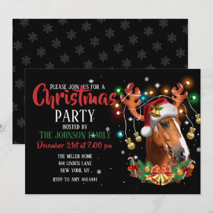 Horse Reindeer Inbjudningar