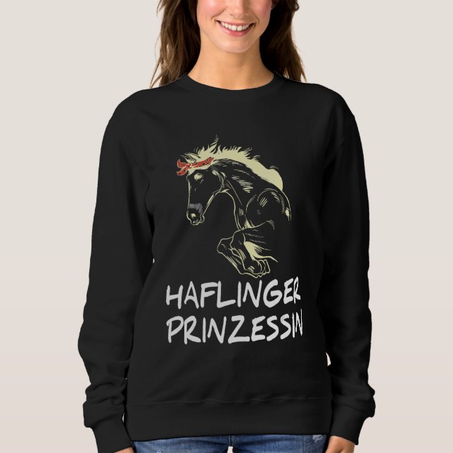 Horse Reiter Haflinger Girls Jumping Haflinger Pri T Shirt (Framsida)