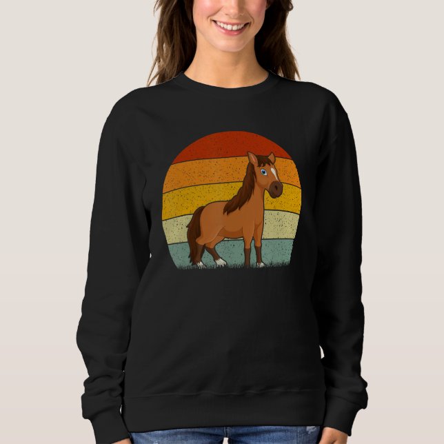 Horse  Retro Style Vintage T Shirt (Framsida)
