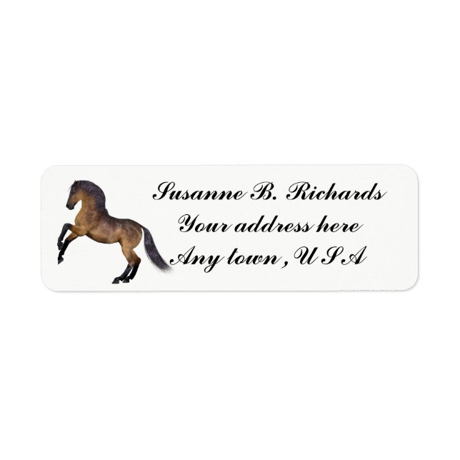 HORSE RETURADRESS ETIKETT (Framsidan)