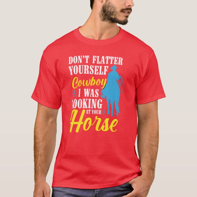 Horse Revolver Modiga frihetsvänner T Shirt (Framsida)