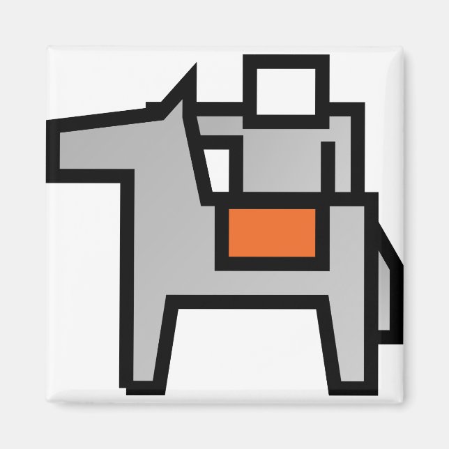 Horse Rider 1 Magnet (Framsidan)