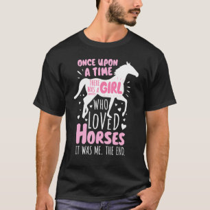Horse Rider A Girl som älskade Horseback Ridi T Shirt