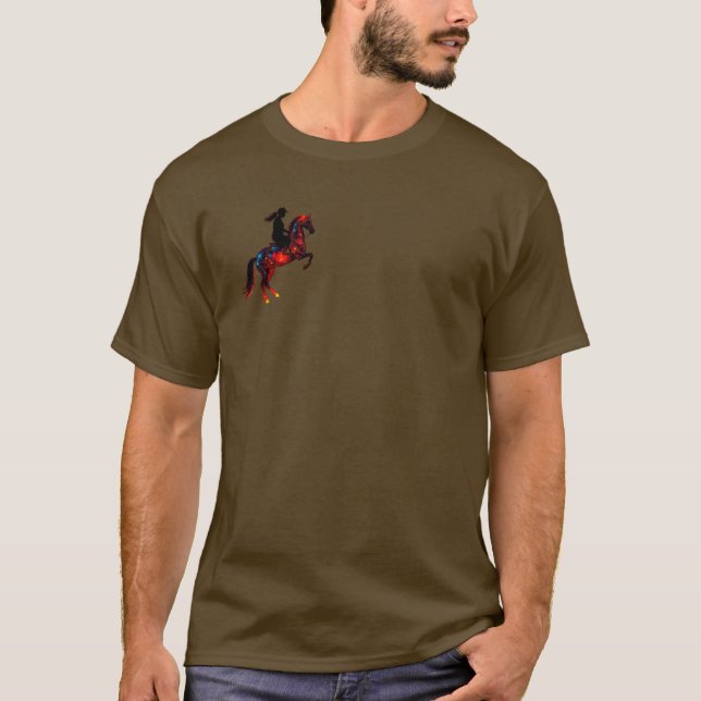 Horse rider älskare t shirt (Framsida)