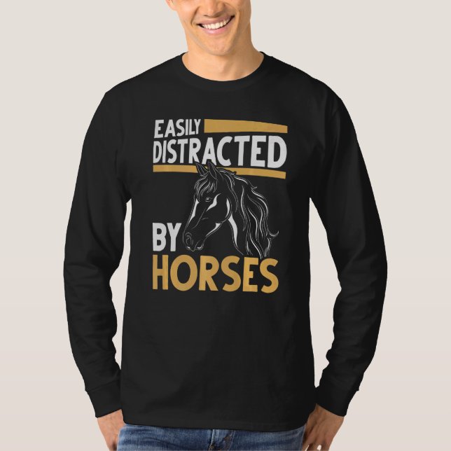  Horse Rider Equestrian Horse T Shirt (Framsida)