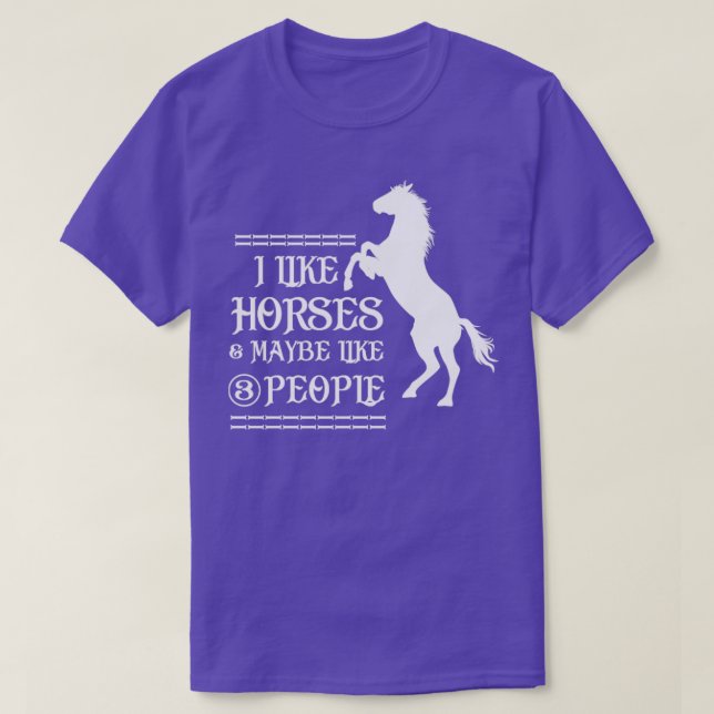 Horse Rider Gift Horse T Shirt (Design framsida)