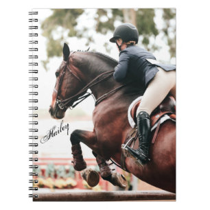 Horse & Rider Hunter Jumper Equestrian Anteckningsbok