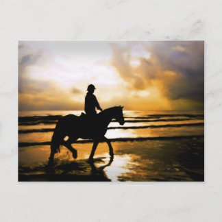 HORSE RIDER ON BEACH VYKORT