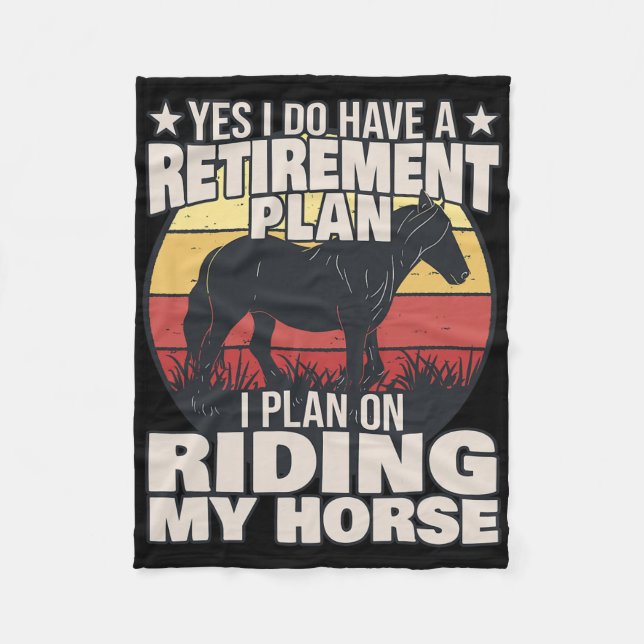 Horse Rider - Pension-planen -  Fleecefilt (Framsidan)