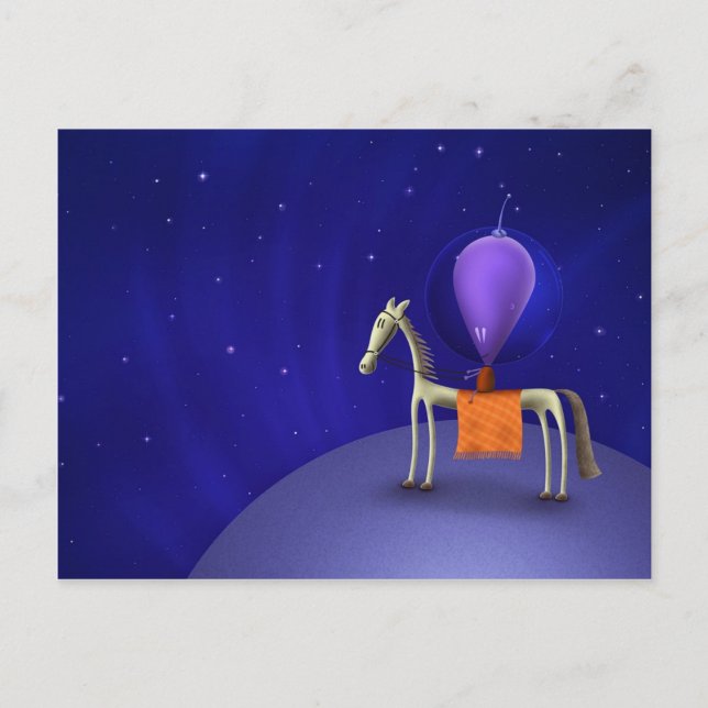 Horse Rider Vykort (Framsida)