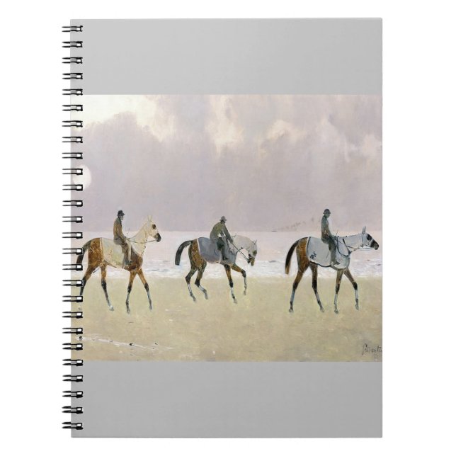Horse Riders på stranden 1892 Anteckningsbok (Framsidan)