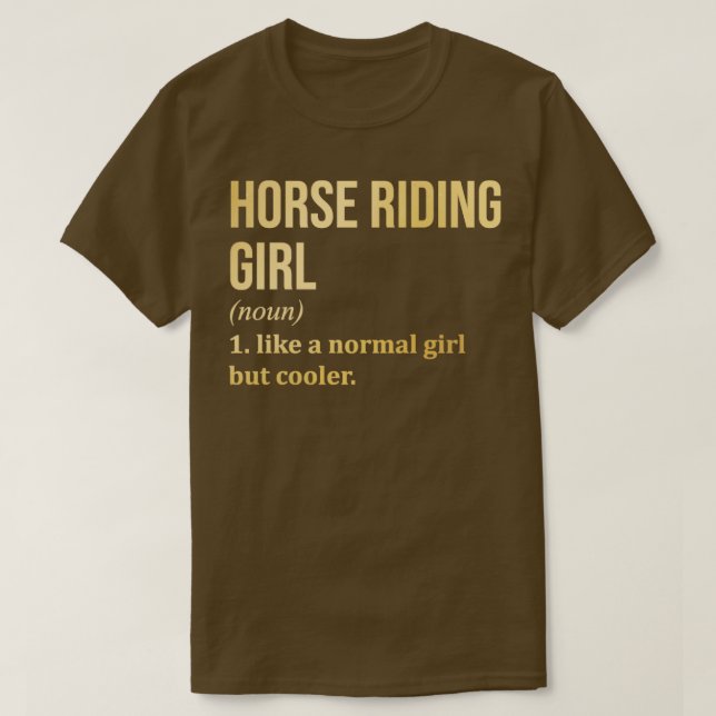 Horse Riding2 T Shirt (Design framsida)