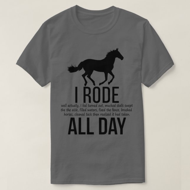 Horse Riding 2 T Shirt (Design framsida)