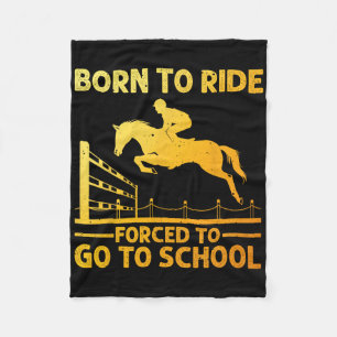Horse Riding Art För manar Women Horseback Rider E Fleecefilt