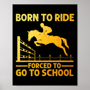 Horse Riding Art För manar Women Horseback Rider E Poster