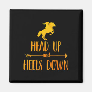 Horse Riding Art for Women Girls Horseback Älskare Magnet
