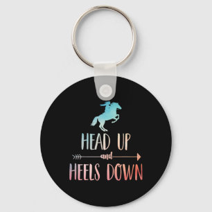Horse Riding Art for Women Girls Horseback Älskare Nyckelring