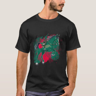 Horse Riding Bangladesh Flagga T Shirt