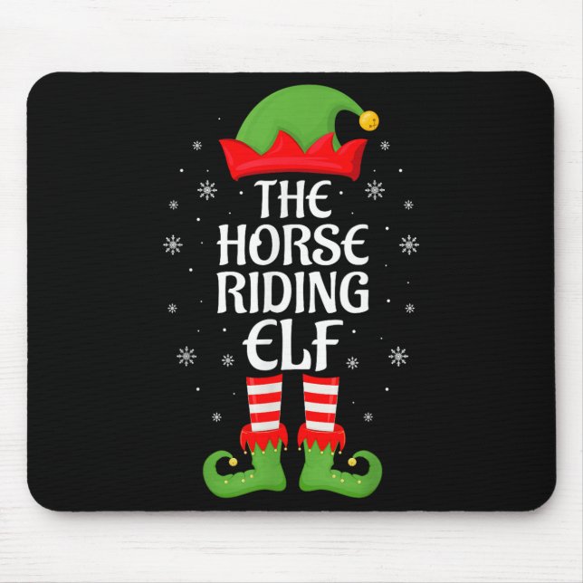 Horse Riding Elf Julafton Family Matching Elf Squa Musmatta (Framsidan)