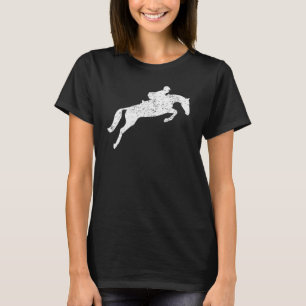 Horse Riding English Equestrian Hunter Jumper Grun T Shirt