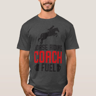 Horse Riding Equestrian Coach Beer Älskare Sports T Shirt
