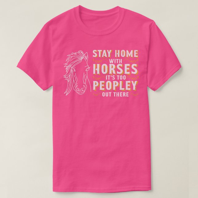 Horse Riding Equestrian Horses Älskare Pony Design T Shirt (Design framsida)
