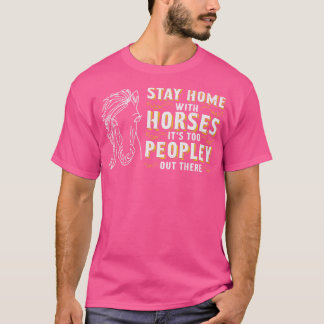 Horse Riding Equestrian Horses Älskare Pony Design T Shirt