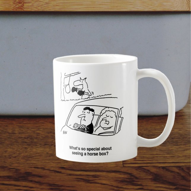 Horse Riding Equestrian Tecknad Kaffemugg (Skapare uppladdad)
