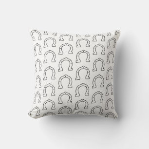 Horse Riding Gang Horseshoe Print Kudde