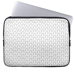 Horse Riding Gang Horseshoe Print Laptop Fodral