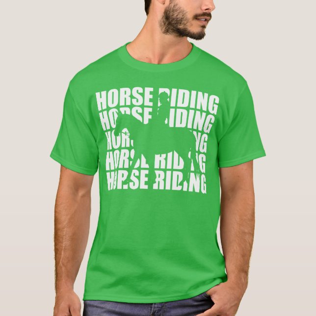 Horse Riding Girl T Shirt (Framsida)
