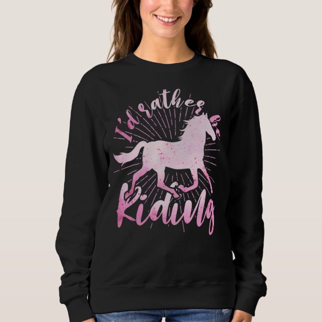 Horse Riding Horse Equestrian Horse Rider Hors T Shirt (Framsida)