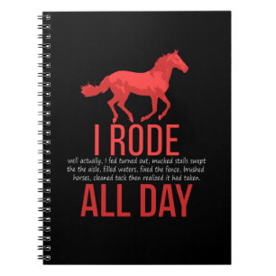 Horse Riding - Horse Ride Gift Anteckningsbok