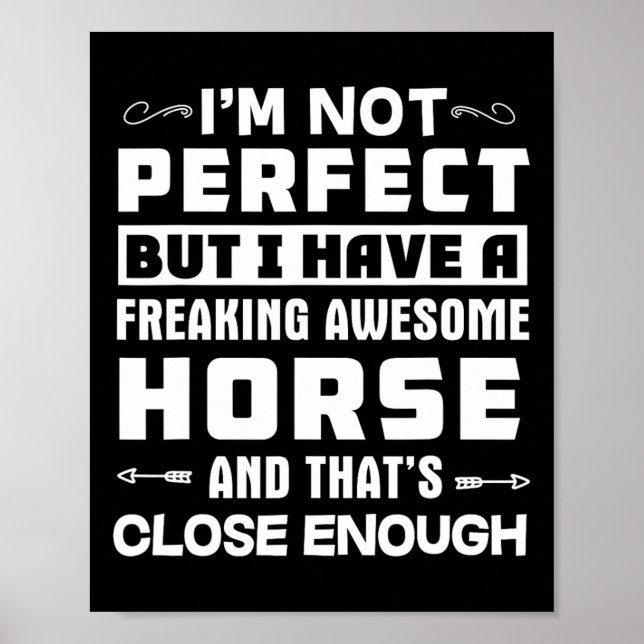 Horse Riding - Horseback Rider Funny Horse Poster (Framsidan)