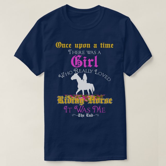 Horse Riding Kärlek Story T Shirt (Design framsida)