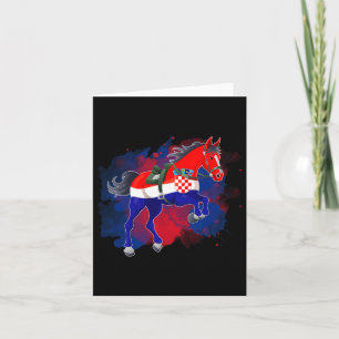 Horse Riding Kroatien Flagga Kort
