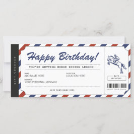 Horse Riding Lessons Gift Biljett Voucher