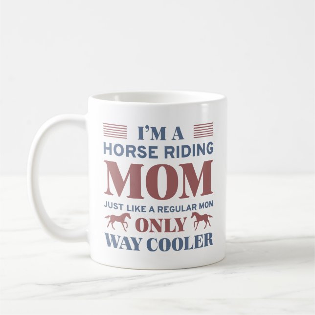 Horse Riding Mamma Kaffemugg (Vänster)