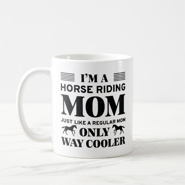 Horse Riding Mamma Kaffemugg (Vänster)