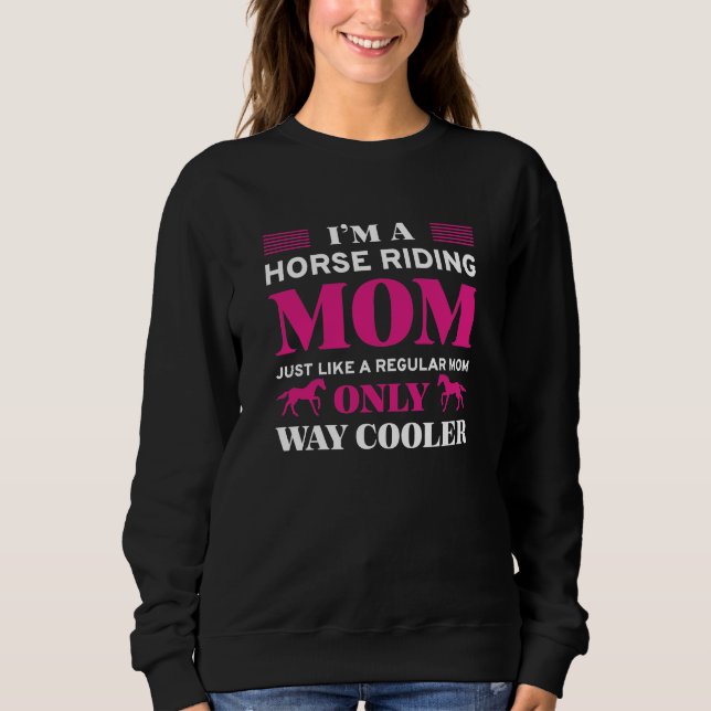 Horse Riding Mamma T Shirt (Framsida)