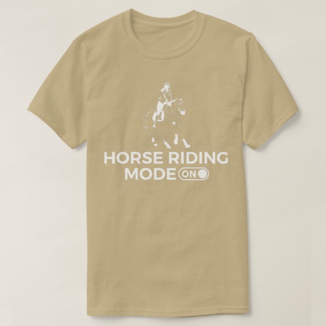 Horse Riding Mode på Pony Rider Gift T Shirt (Design framsida)